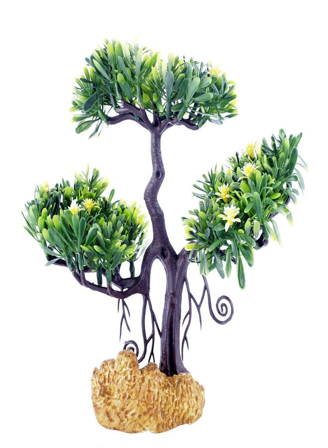SRI Fish Aquarium Decorative Artificial Plastic Plant with Real Effect for Fish Tank (Yellow) - Image 3